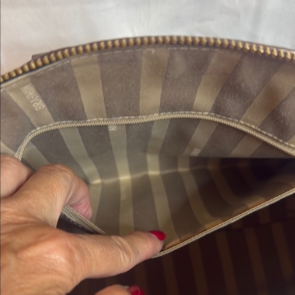 Brahmin Croc-Embossed Satchel in Rich Brown - Picture 12 of 16